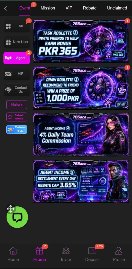 786ace Game Rewards