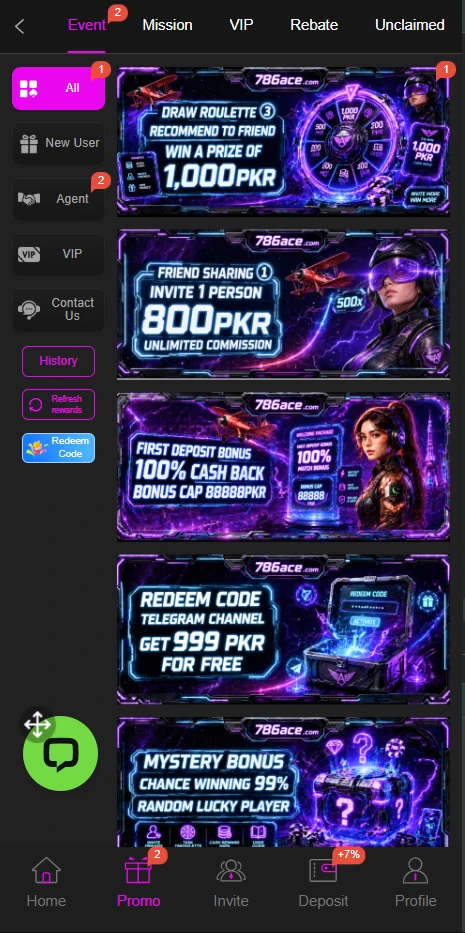 786ace Game bonuses